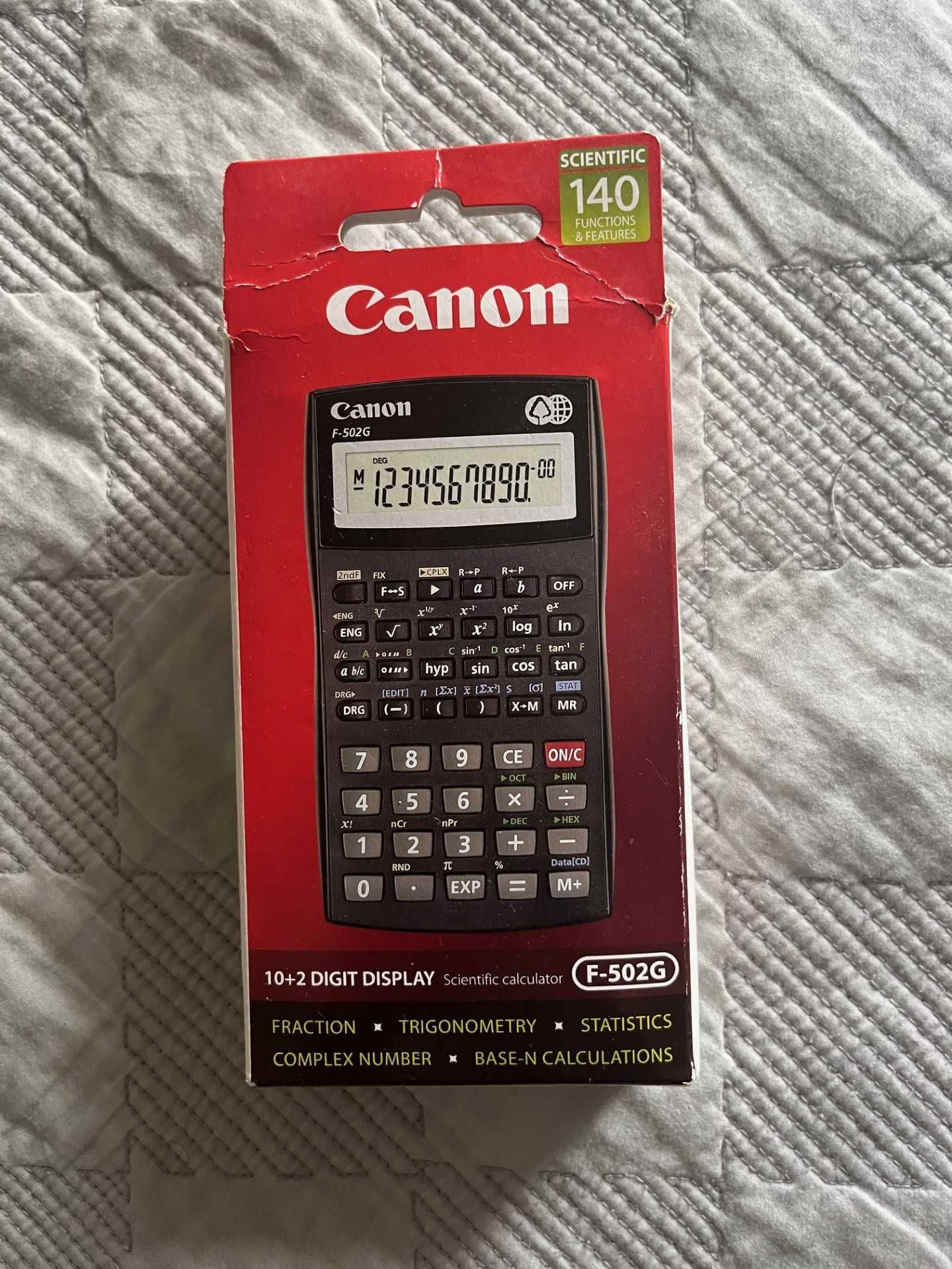 Calculadora Científica Canon F-502G - Com Caixa - Ótimo estado