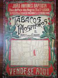 Placa publicitária antiga - tabacos