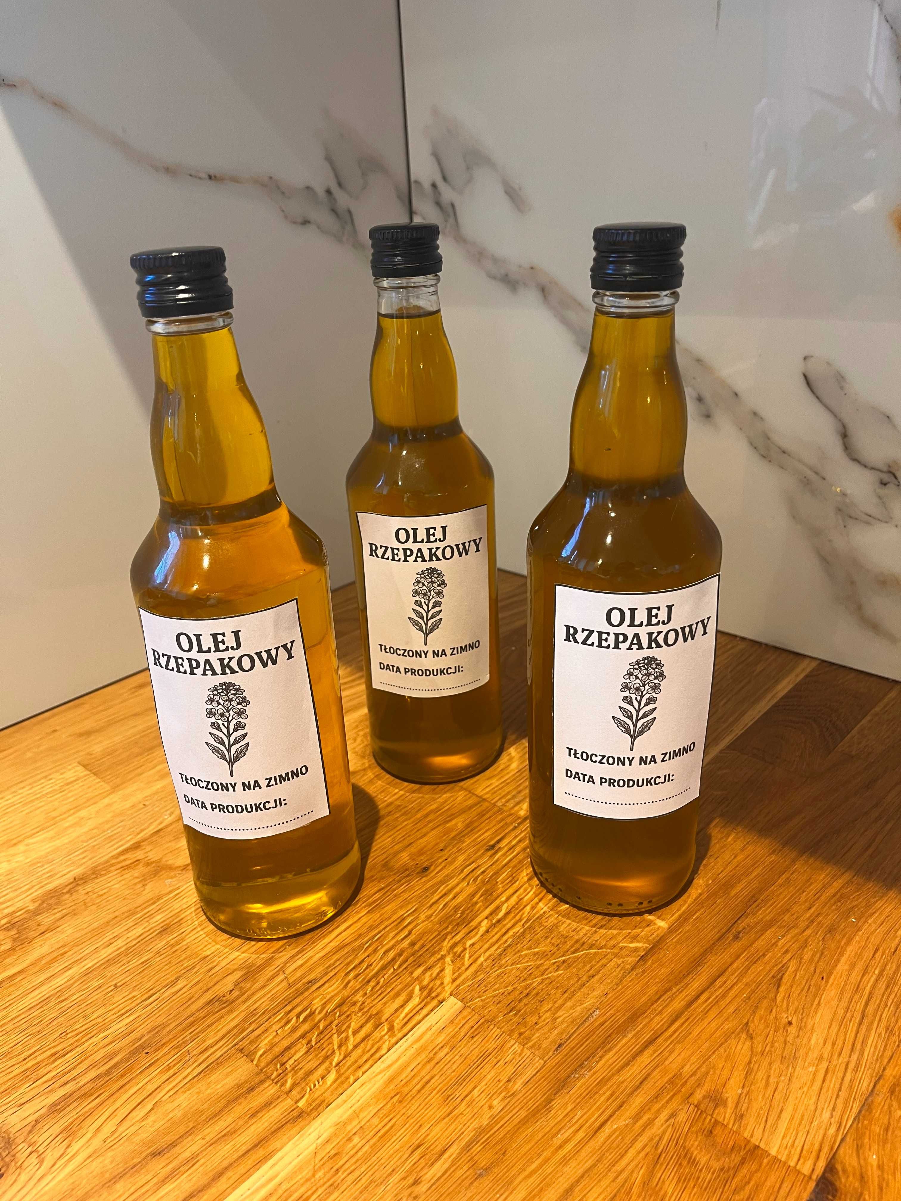 Naturalny olej rzepakowy oraz lniany 0,5l - tłoczony na zimno
