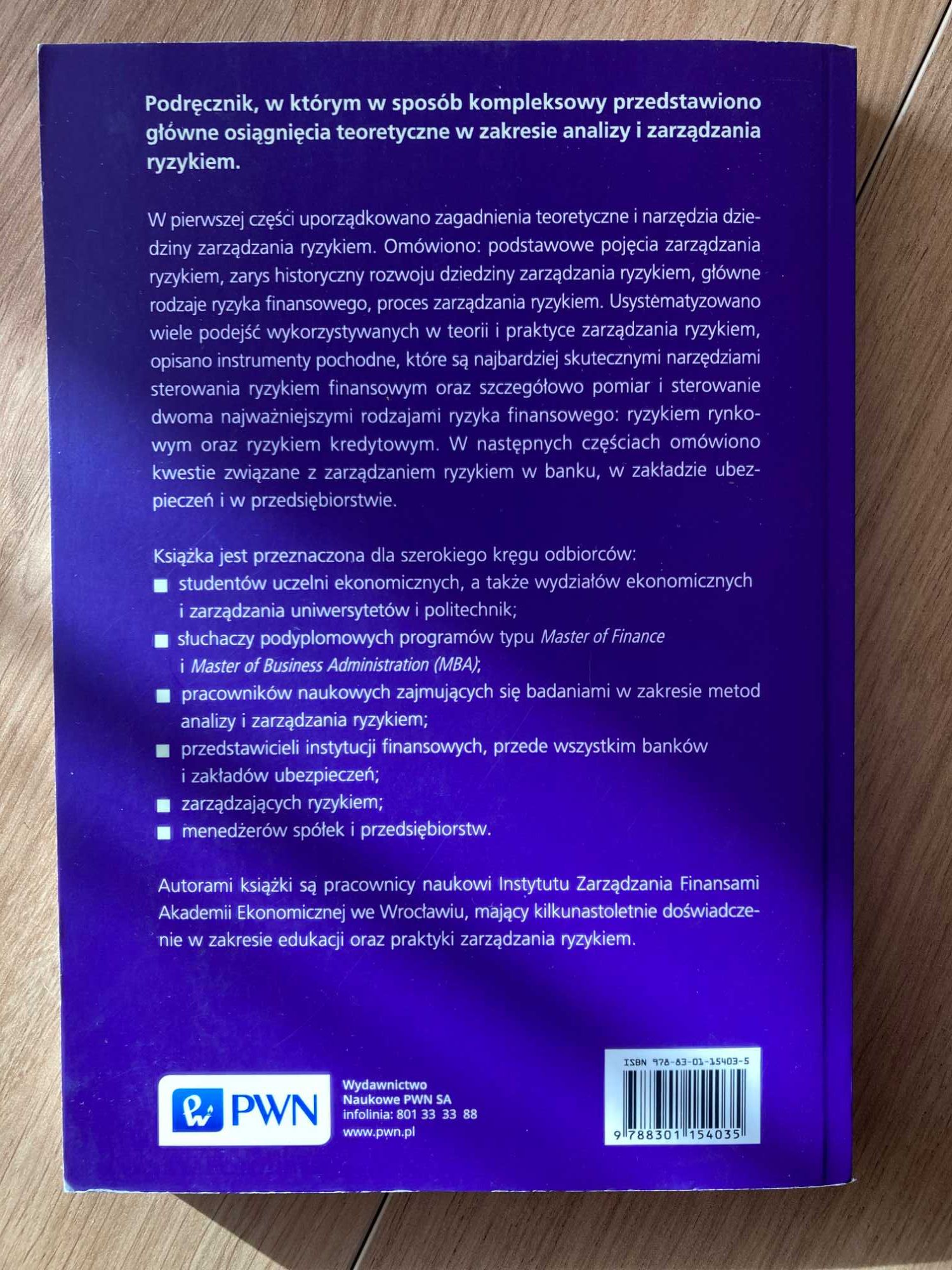 "Zarządzanie ryzykiem" - Krzysztof Jajuga