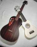 Ukuleles (1 Soprano + 1 Baritono(elétrico))