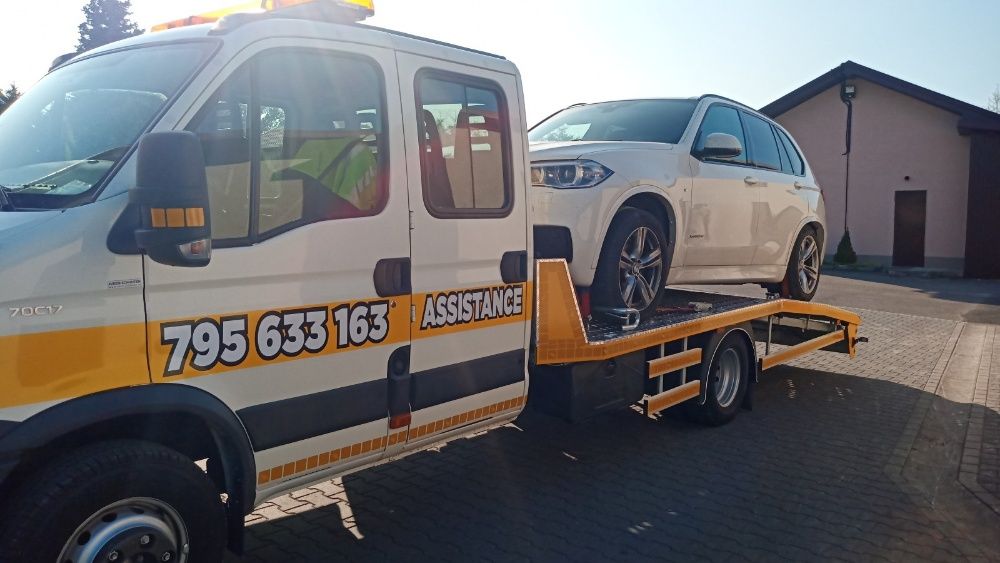 Pomoc Drogowa Holowanie Transport Maszyn Autolaweta Laweta 10 ton