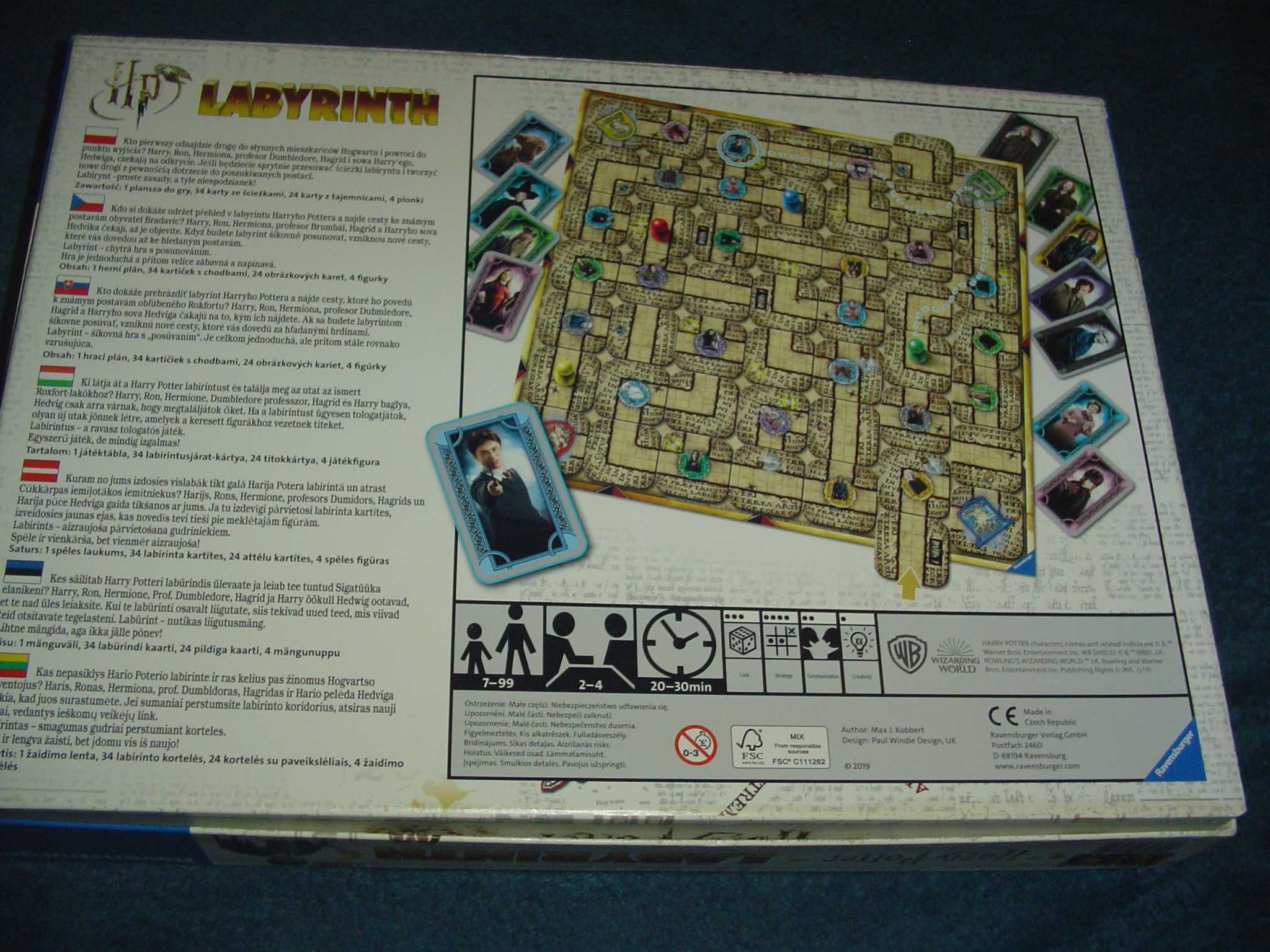 Labirynt Harry Potter gra 7+
