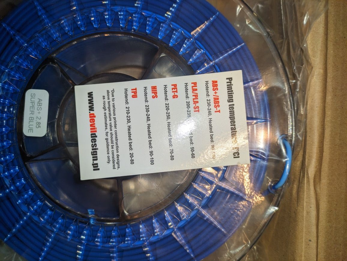 Filament 3D Devil Design ABS+ 2.85mm 700g SuperBlue