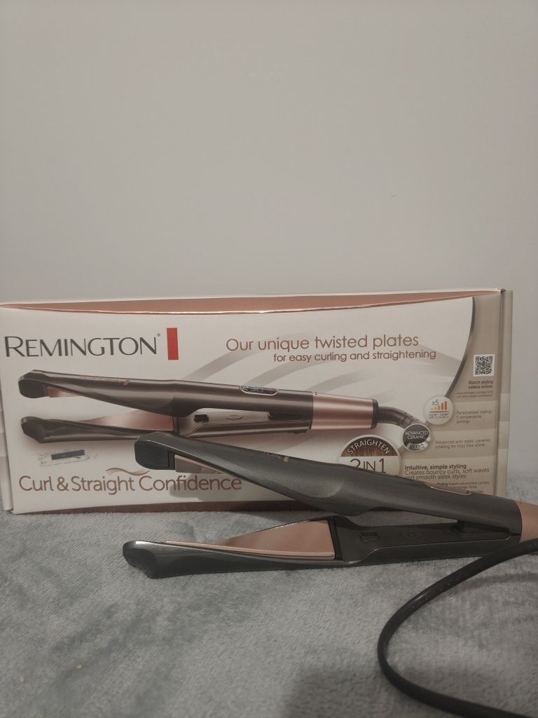 Remington curl & straight confidence  2 w 1