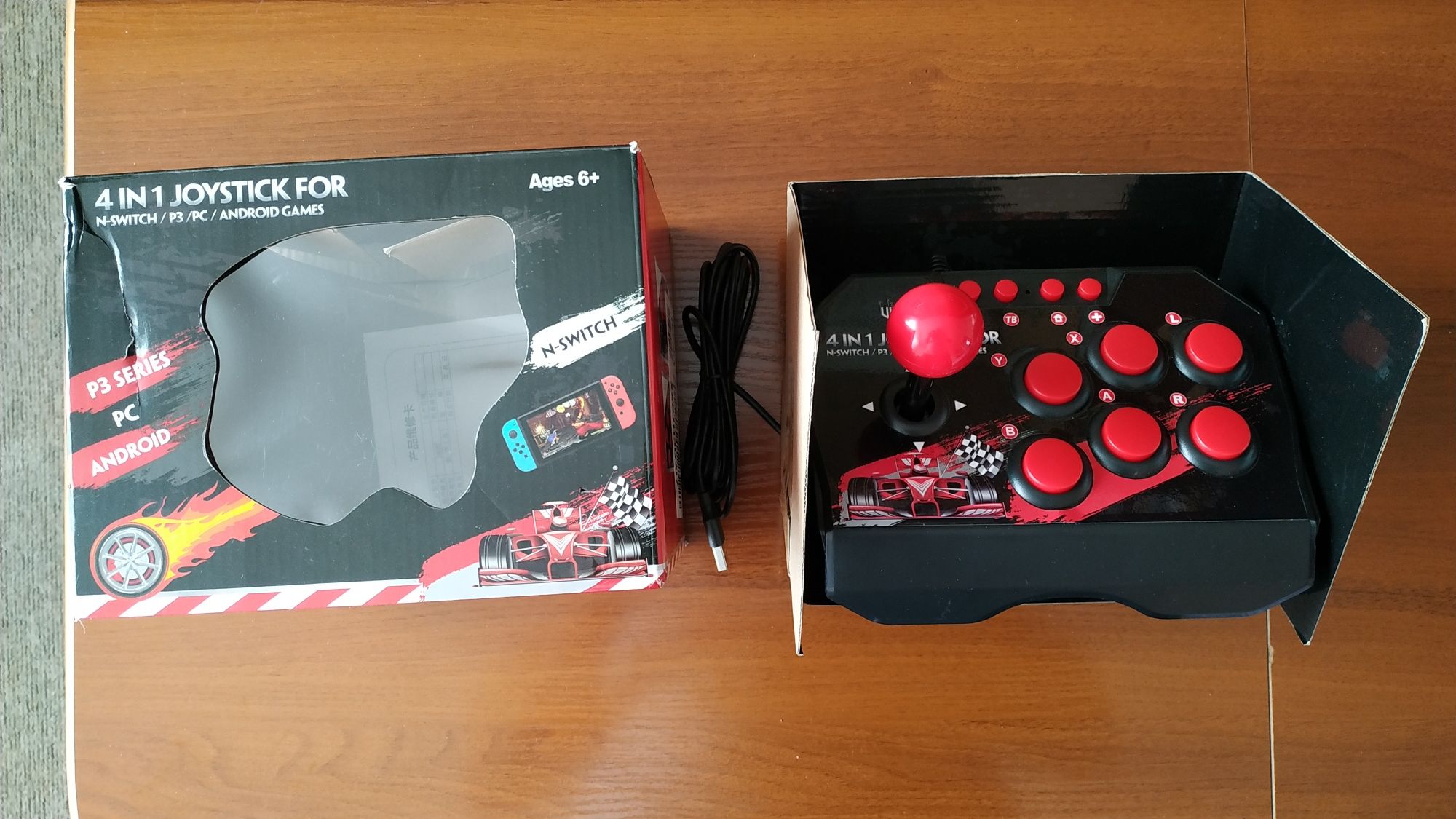 Arcade stick joystick 4 in 1 N-Switch P3 PC Android