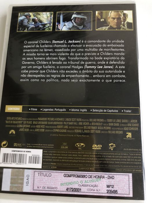 DVD Compromisso de honra