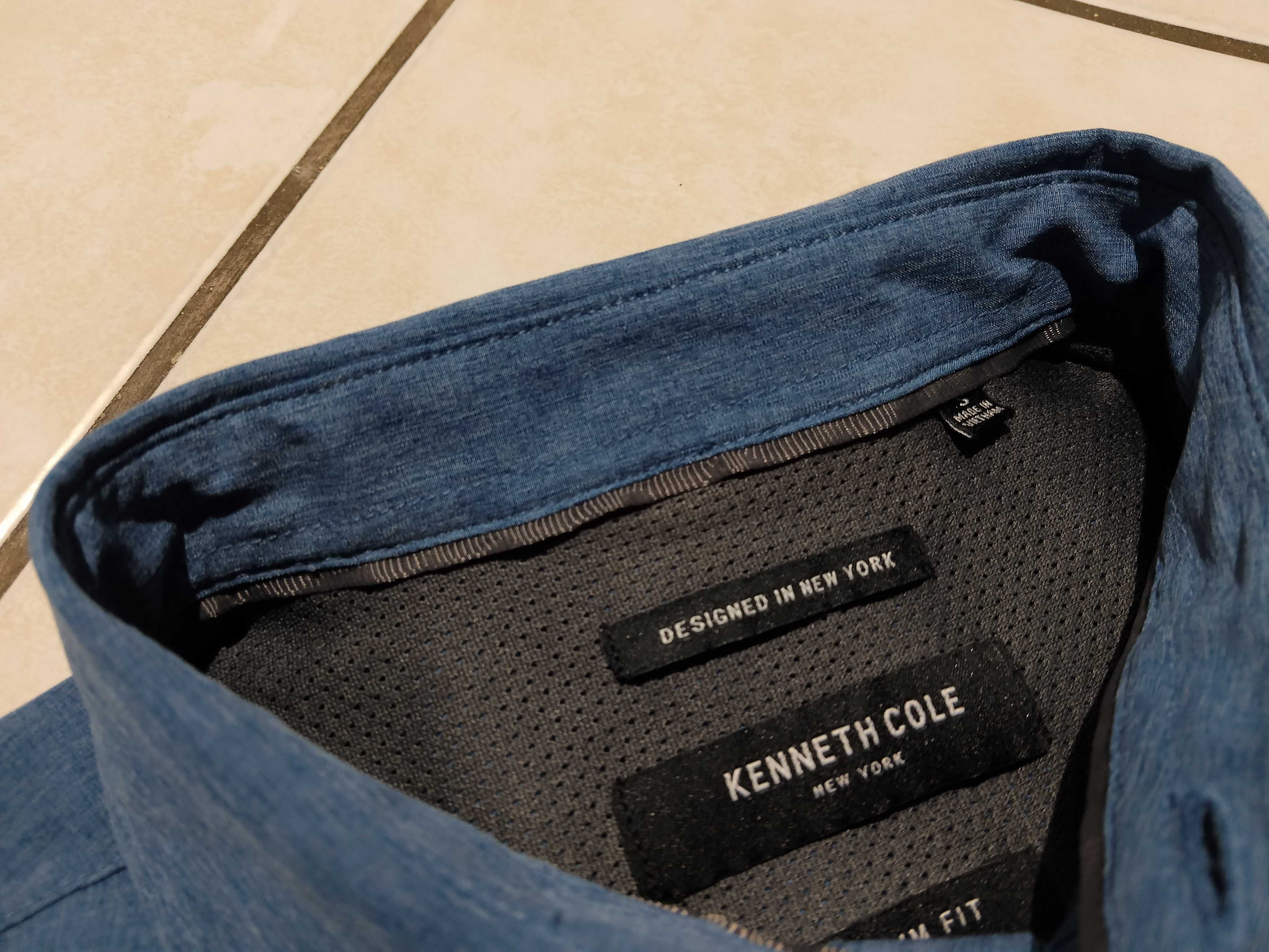 KENNETH COLE USA - NOWA! Koszula Męska krótki rękaw rozmiar M