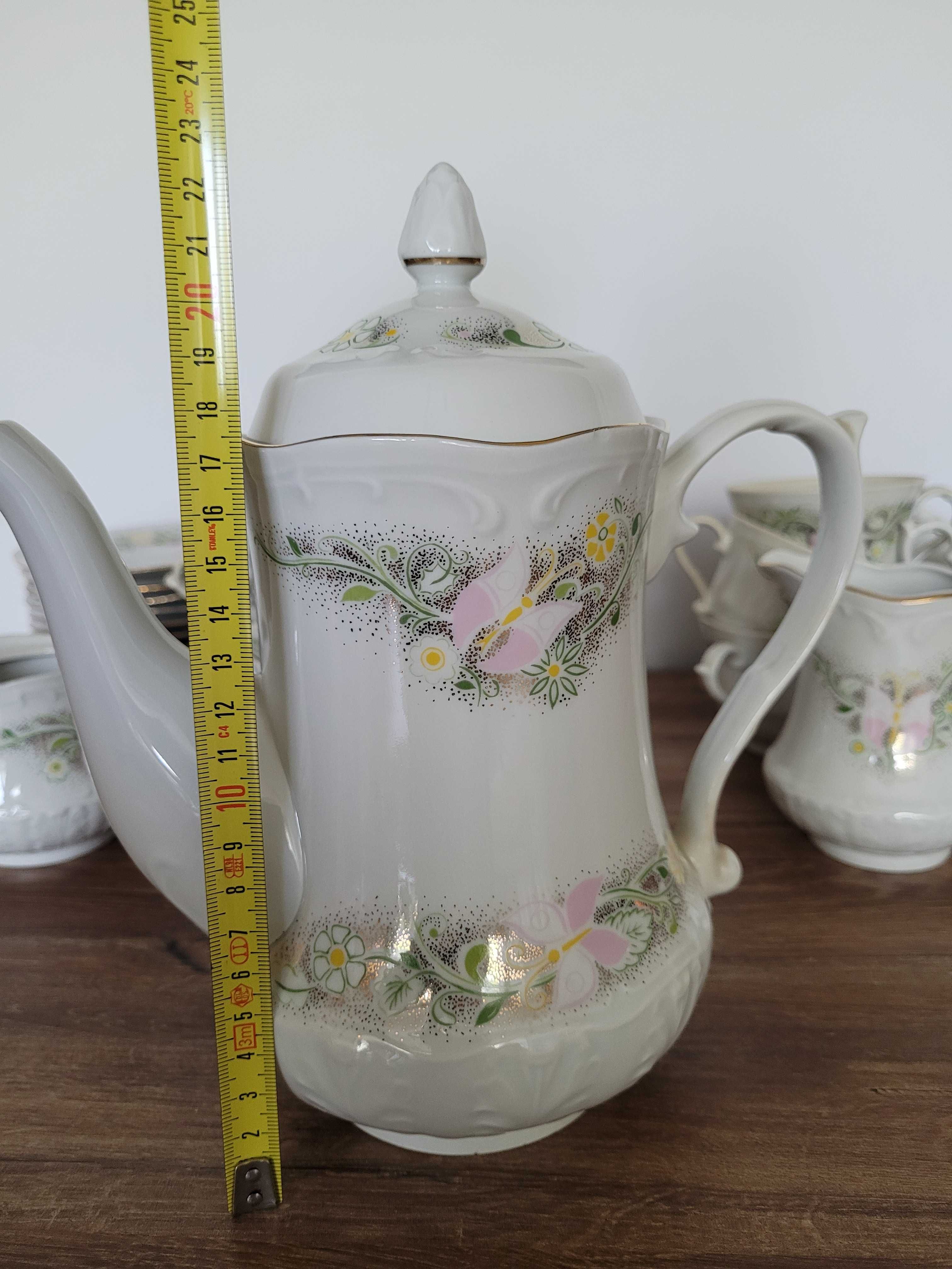 Zastawa kawowa Włocławek porcelana, na herbate