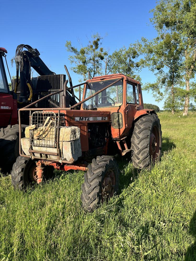 Ciagnik MTZ 82 + wciagarko - myglarka