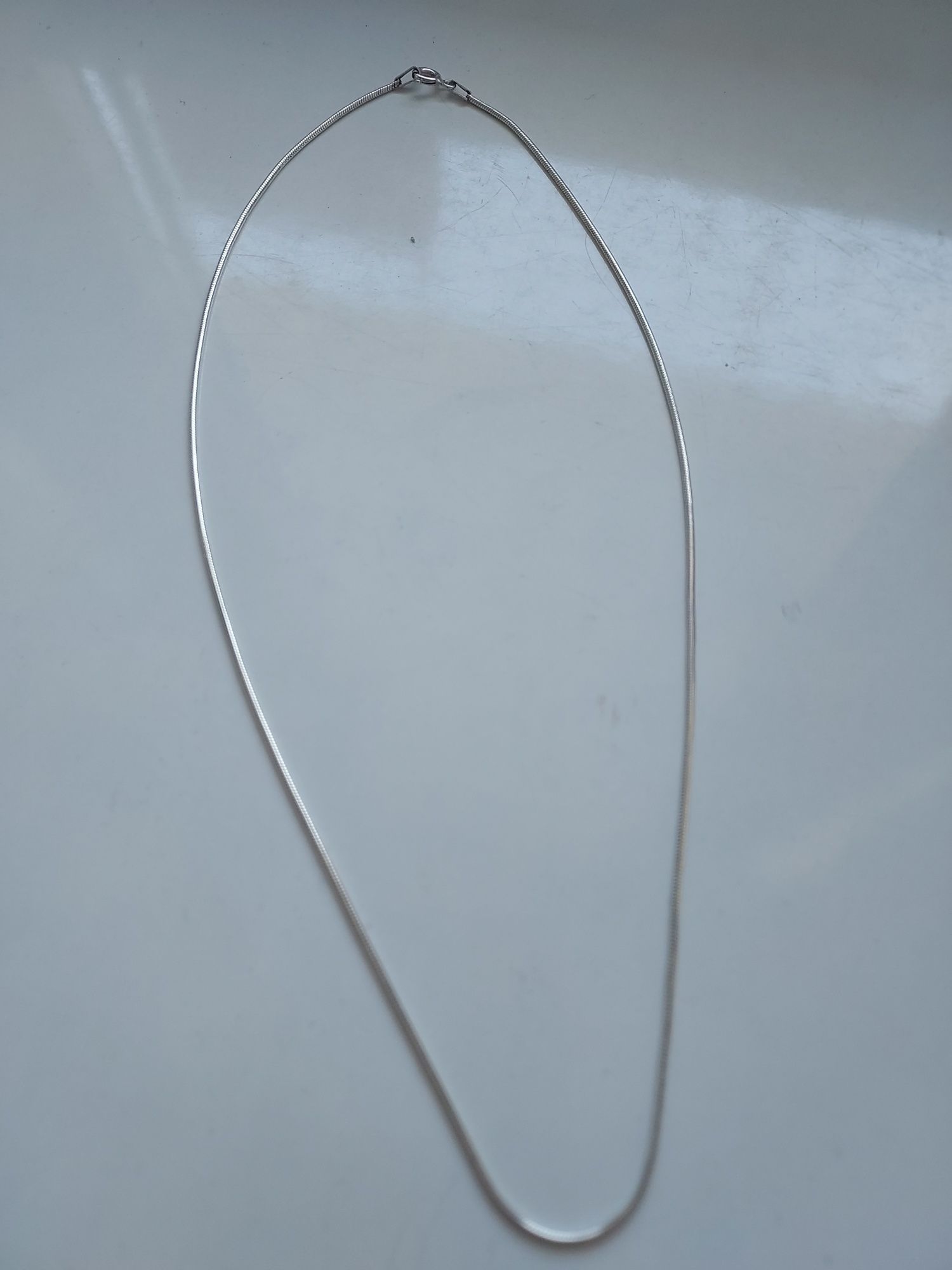 Łańcuszek srebrny żmijka 45 cm