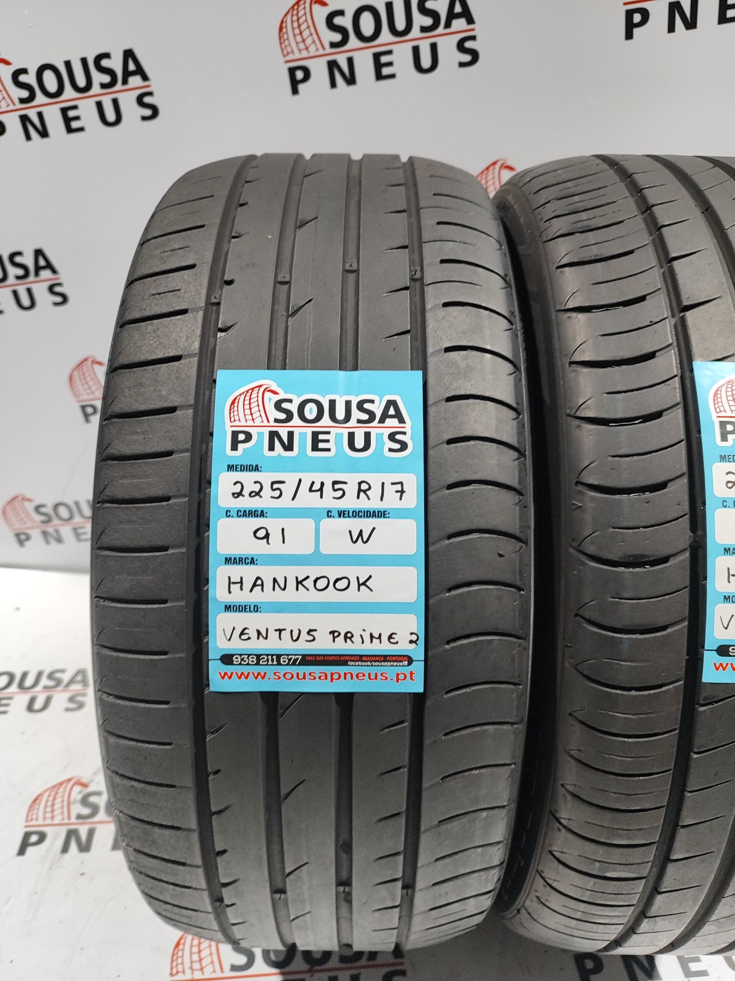 2 pneus semi novos 225-45R17 Hankook - Oferta dos portes morada