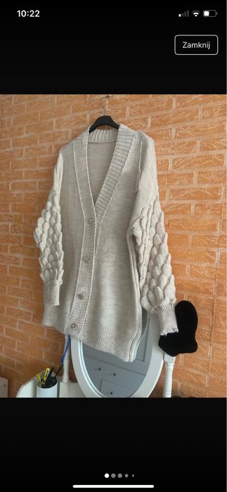 Kardigan damski uni