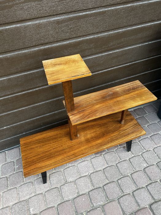 Kwietnik, stolik, lakierowany, prl