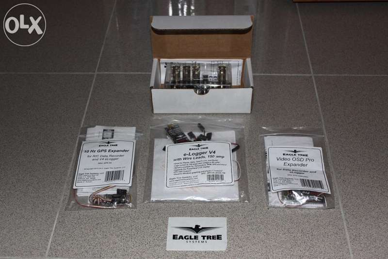 FPV eagle tree osd pro pack (150a elogger v4) + estação eagle eye