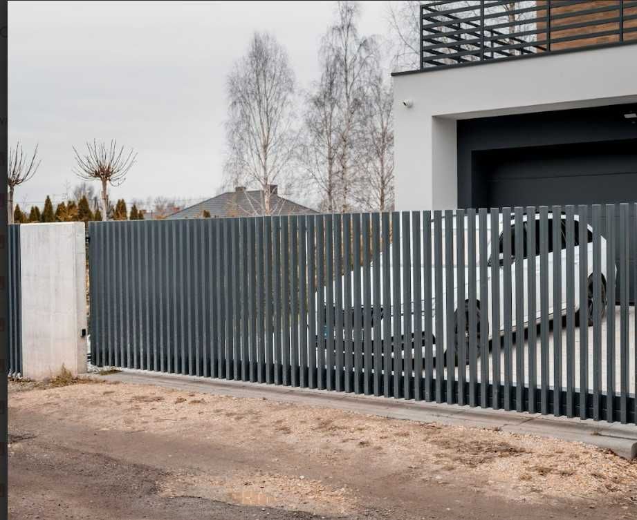 Ogrodzenie grzebieniowe płot nowoczesne ogrodzenie palisada pionowa