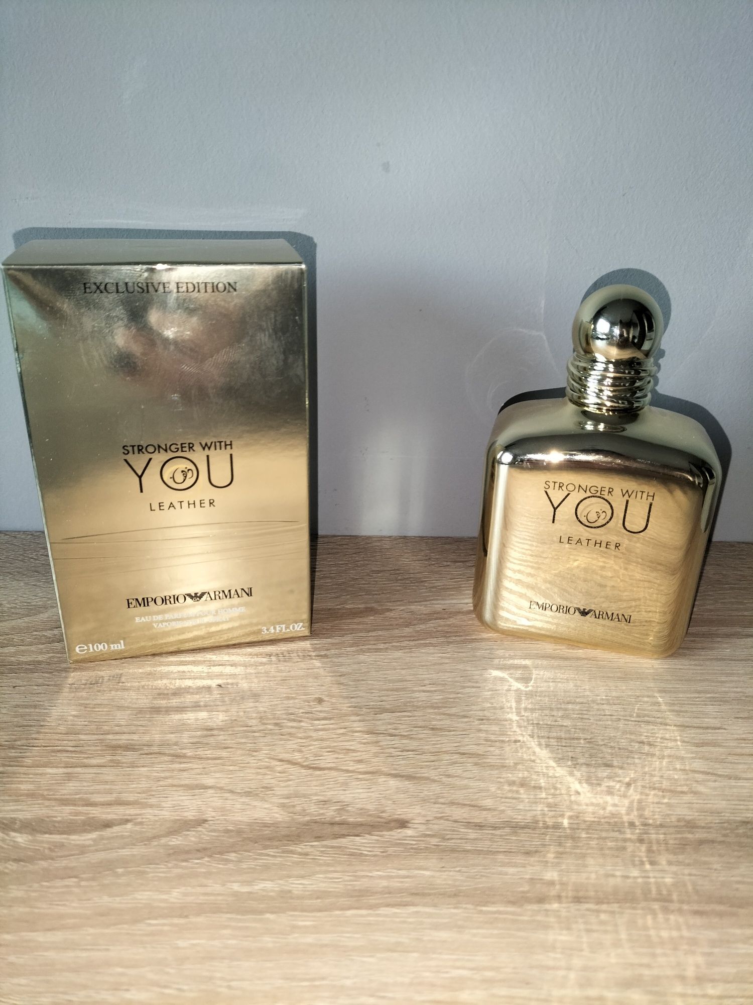 Emporio Armani stronger with you leather damski