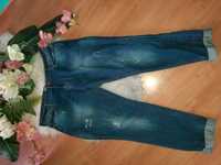 spodnie jeans damsikie Niebieskie Boyfriend rozmiar 46