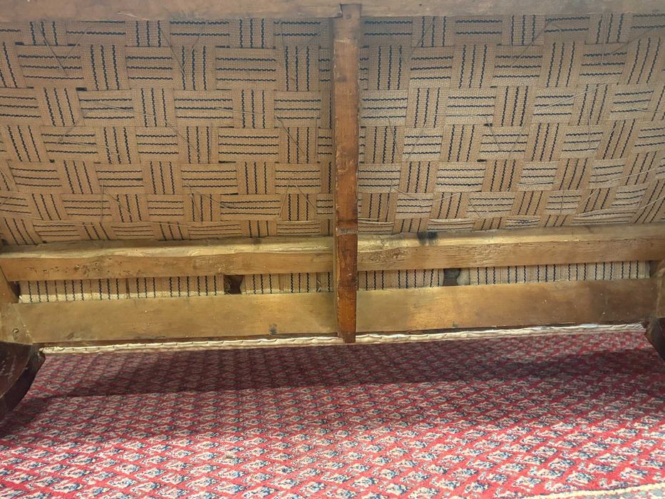 XIX w. Sofa biedermeier w mahoniu