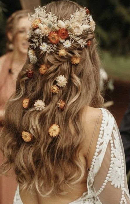 Welon z kwiatów suszonych naturalnych