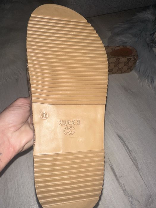 Klapki gucci logowane 36