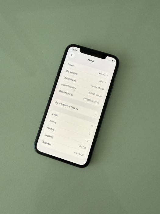 Apple iPhone 11 pro 64GB 100% “cinzento” + capa e carregador