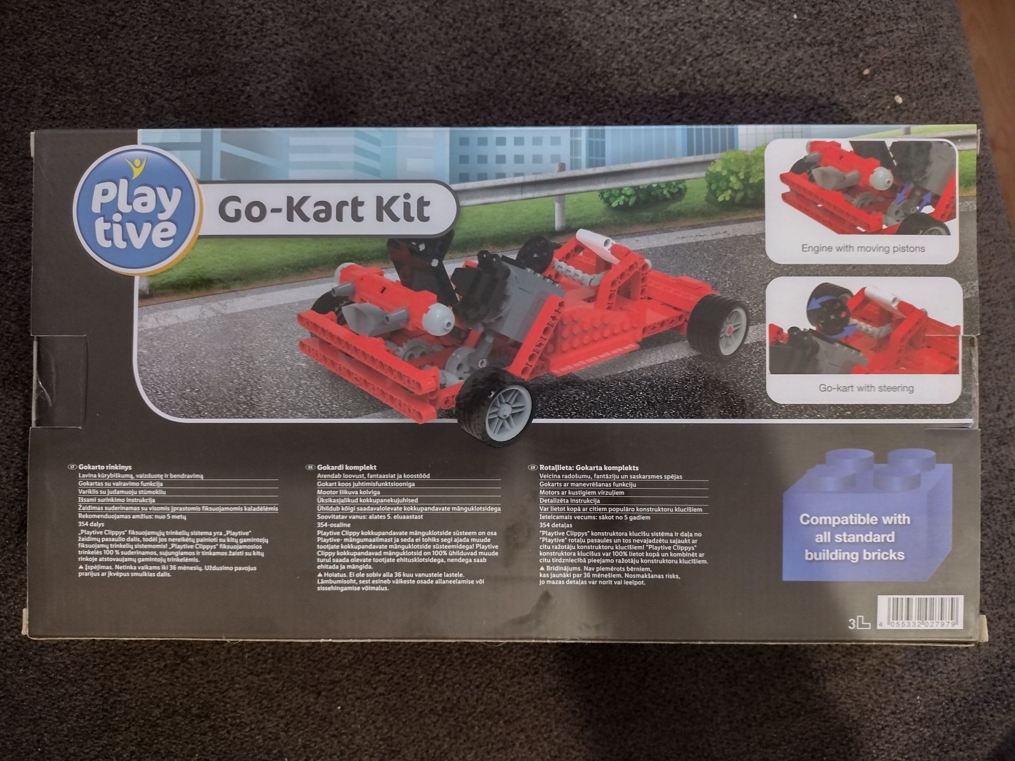 Klocki PLAYTIVE GO-KART 354 Nie otwierane nowe