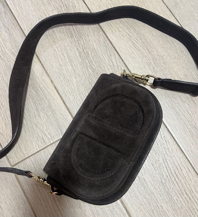 Замшевая натуральная сумочка