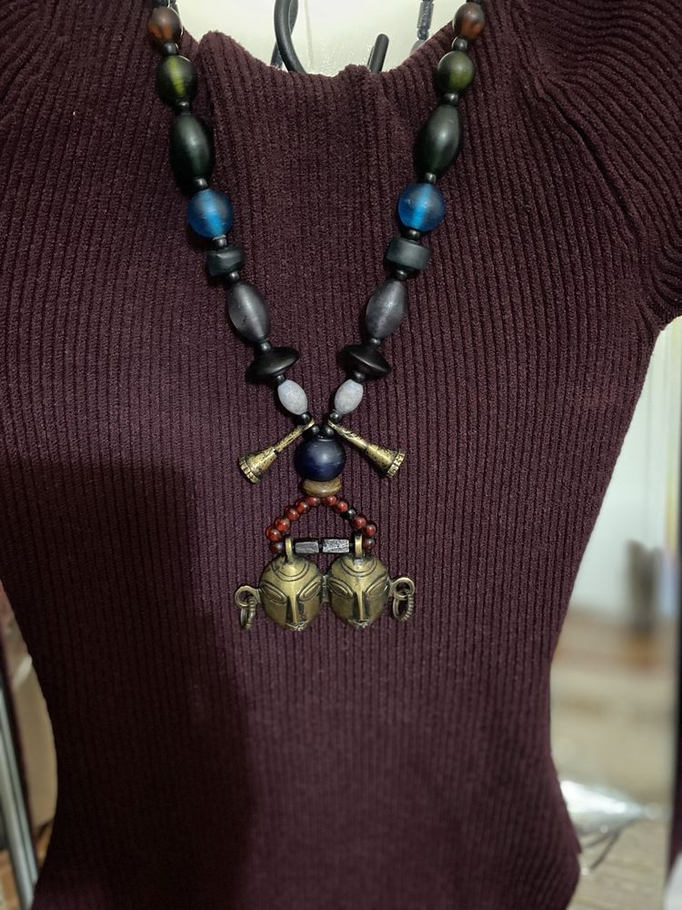 Colar contas tribal tibete