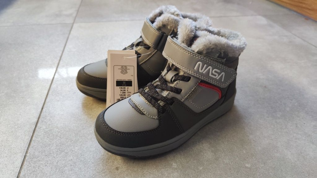 Nowe buty ocieplane zimowe Nasa 32 trzewiki chłopiece Cool Club