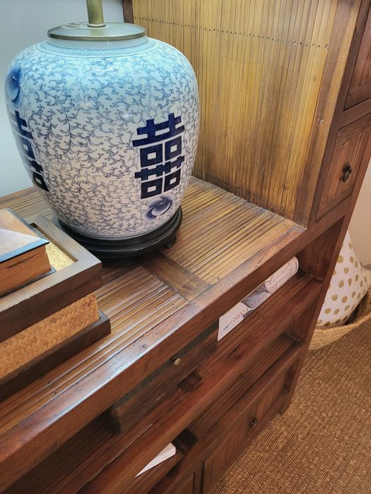 estante, livreiro, armario, bambu, oriental, rustico