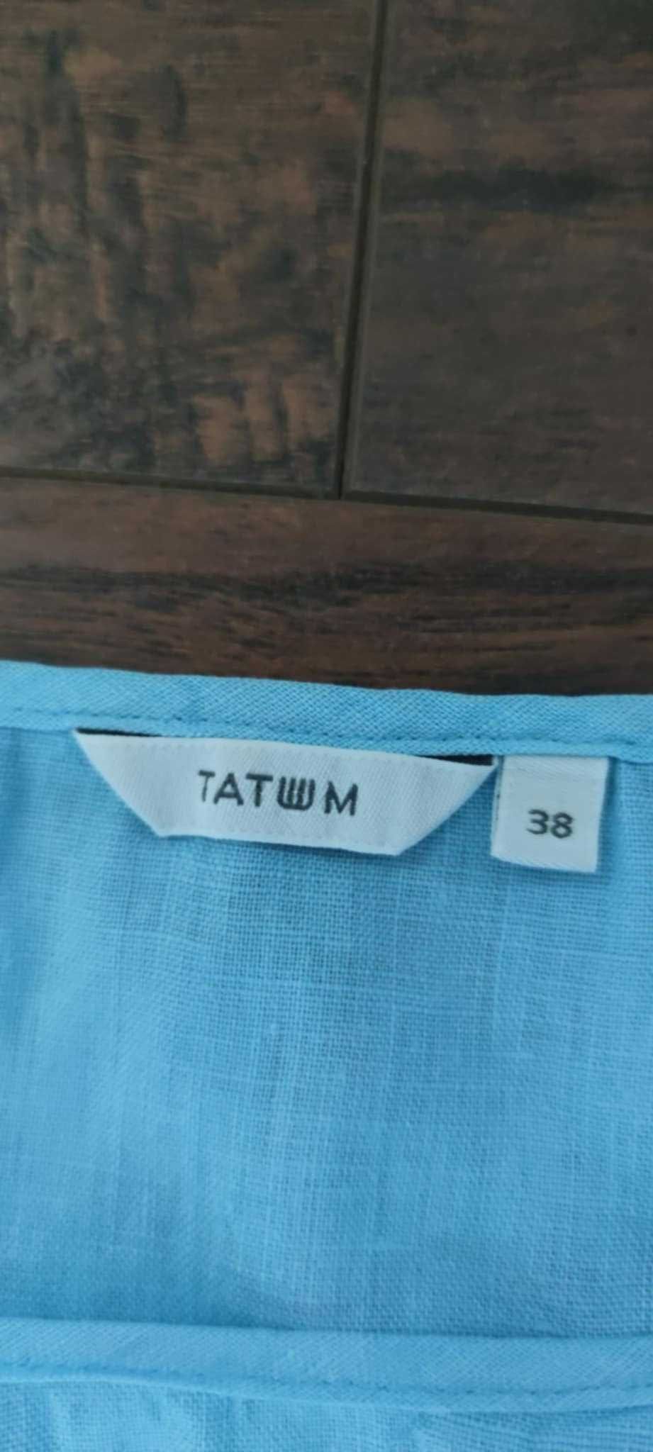 TATUUM 100% len sukienka lniana tunika r.38 / M