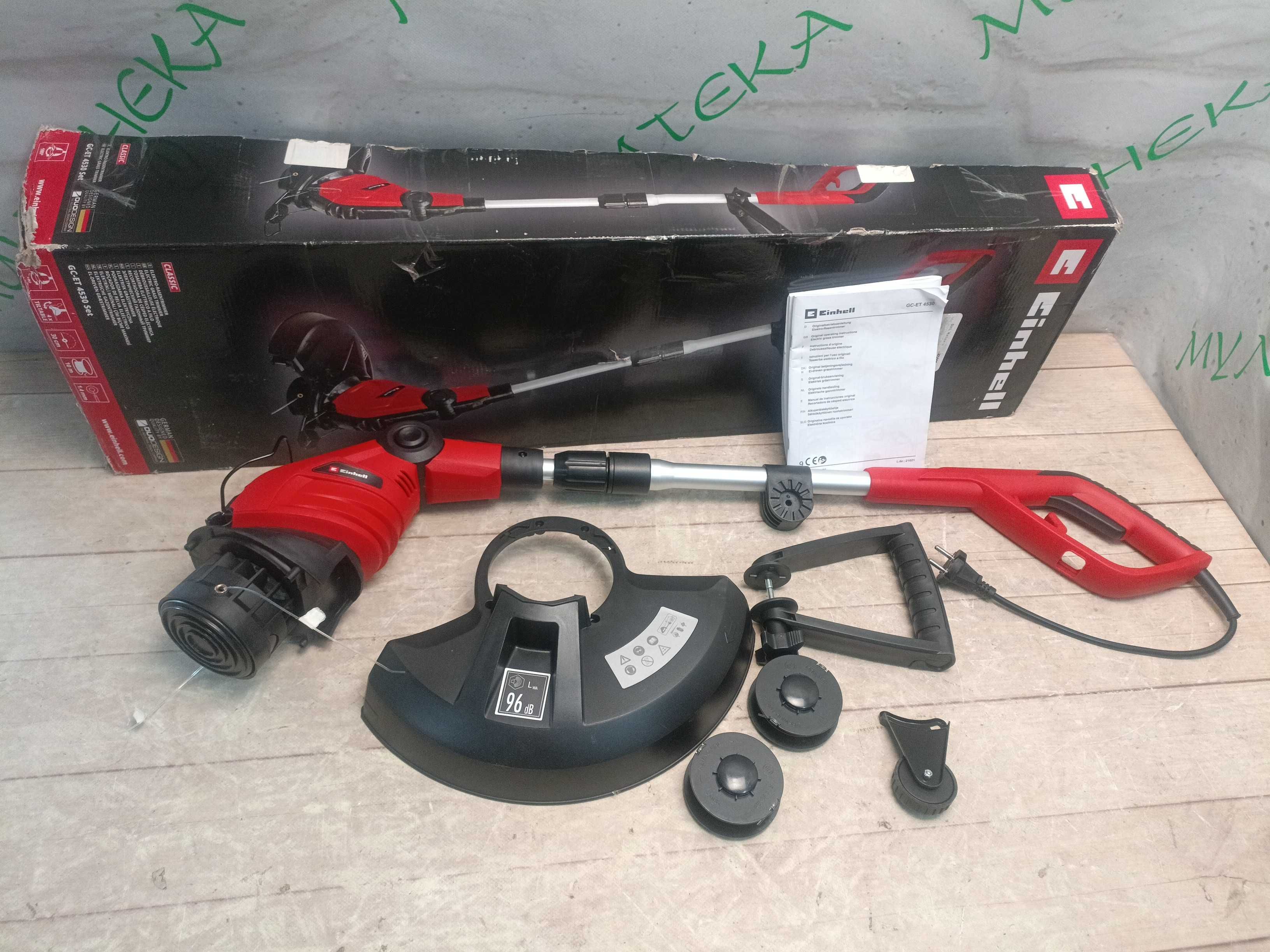 Einhell GC-ET 4530 Set садовий триммер, 450Вт + 3 котушки з ліскою