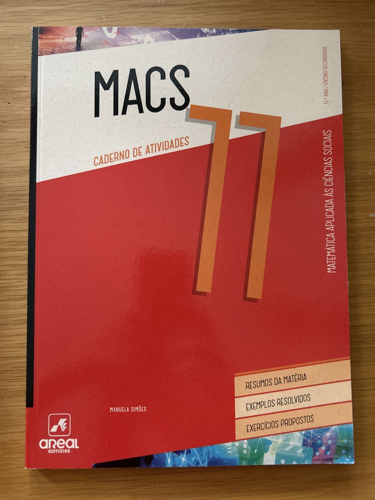 Manual e Caderno de Atividades 11 MACS Areal Editores
