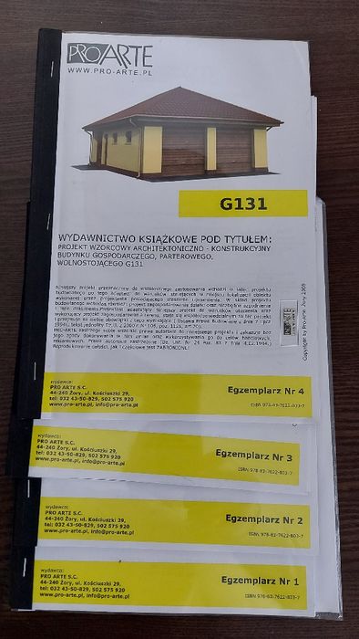 Projekt garażu. Budynek gospodarczy G131