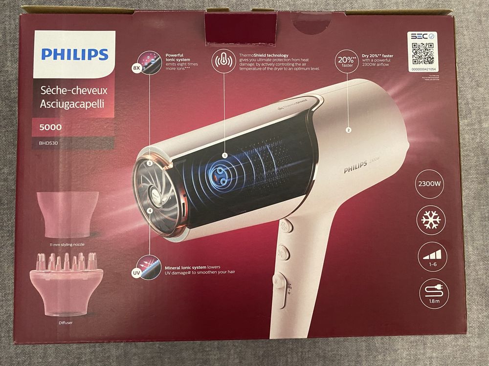 Suszarka do włosów Philips BHD530