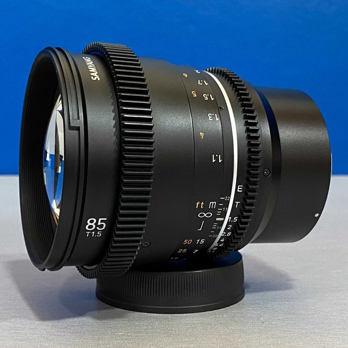 Samyang 85mm T1.5 VDSLR MK2 Cine (Sony FE) - 3 ANOS DE GARANTIA