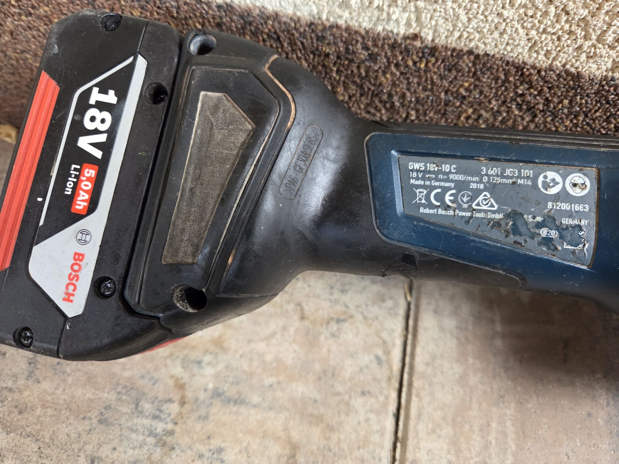 Szlifierka kątowa 18v BOSCH GWS18V-10C akumulatory ładowarka
