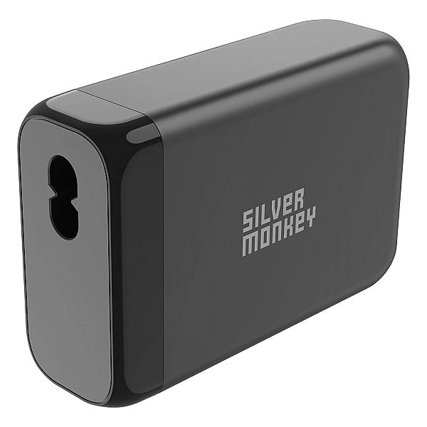 Ładowarka GaN Silver Monkey SMA151, 130W 3xUSB-C PD USB-A QC 3.0 z odł