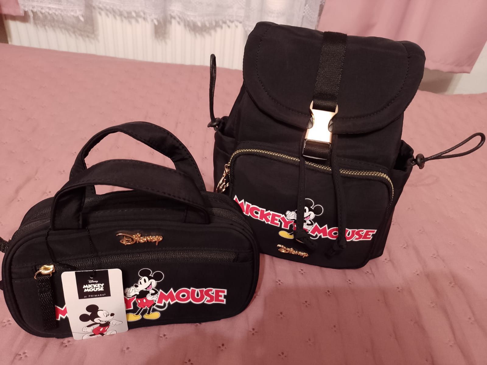 Nowy zestaw plecak Mickey Mouse+torebka/kosmetyczka