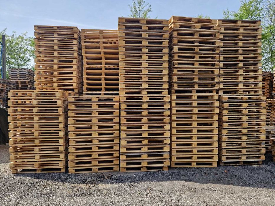 Palety 120x80 cm przemysłowa paleta drewniana 120x80 mm - używana