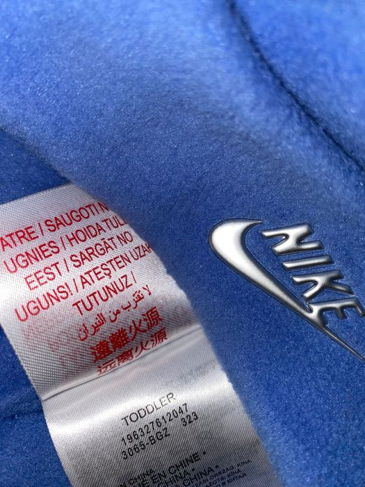 NIKE Komplet dla niemowlaka czapka i rękawiczki niebieskie jak nowe