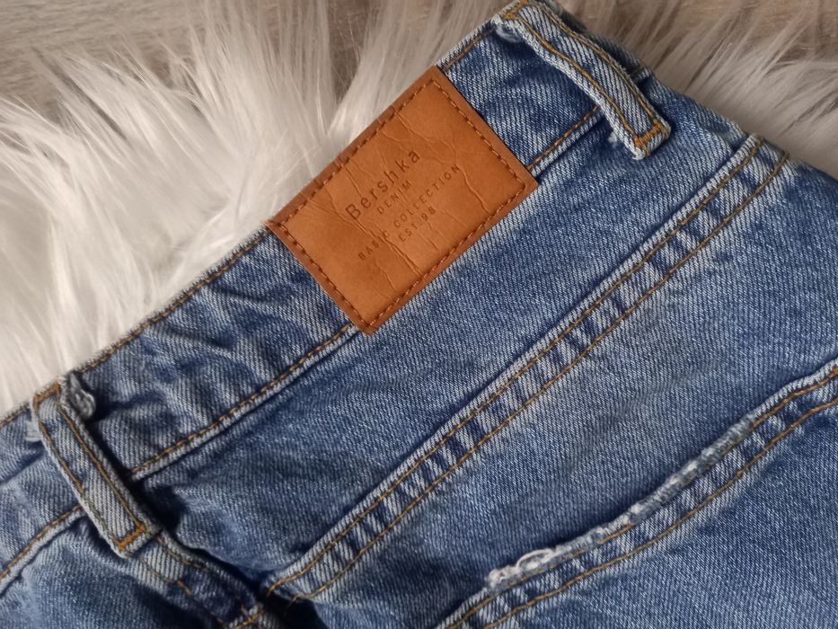 Spodnie jeans Bereshka Vintage Collection roz 36 S dziury przetarcia