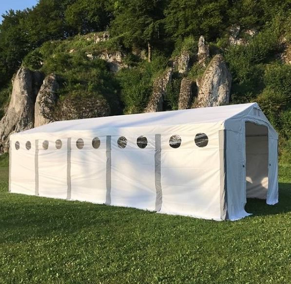 Całoroczny namiot magazynowy hala namiotowa przemysłowa 24h
