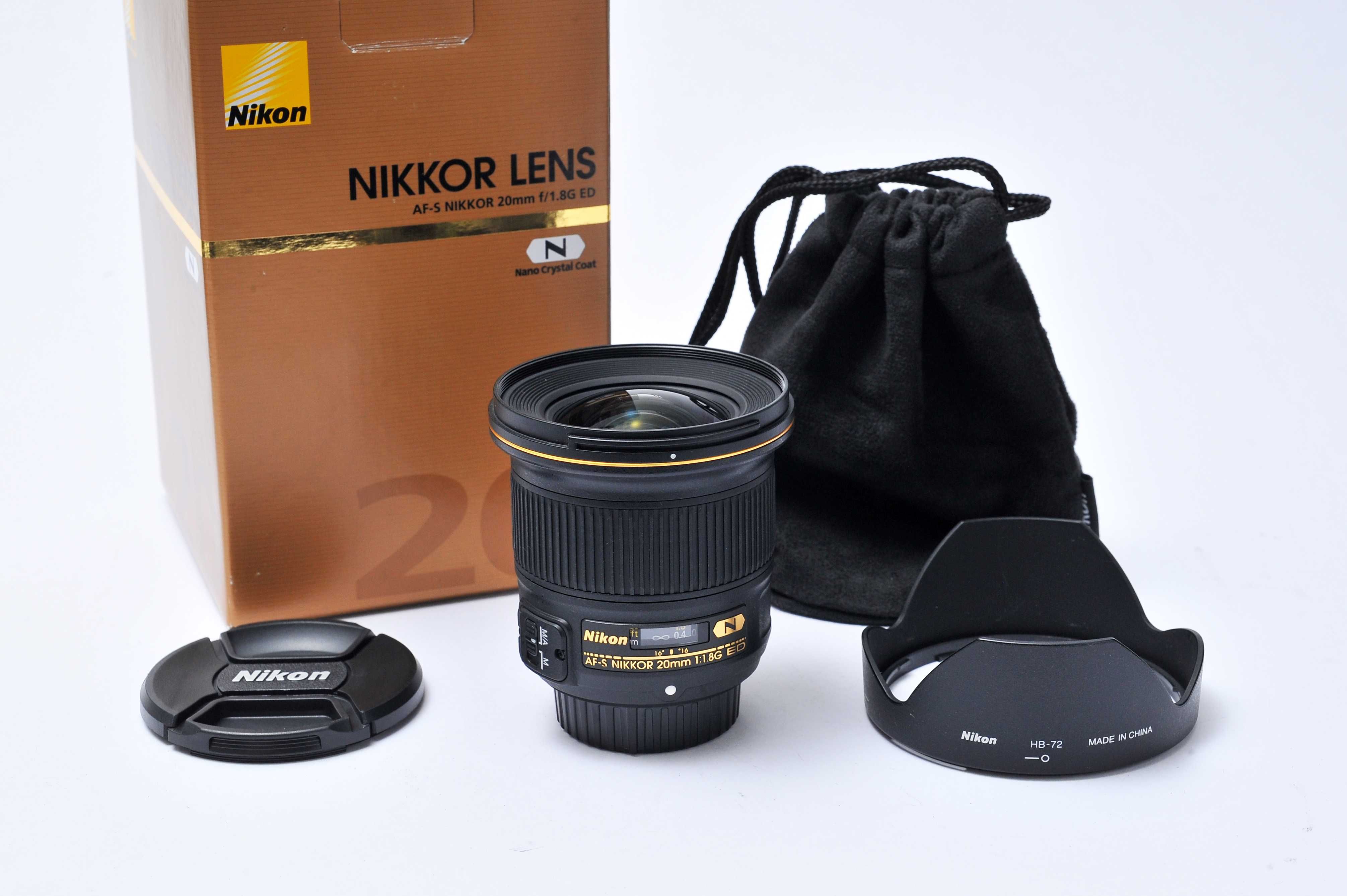 Nikon AFS 20mm 1.8 G ED (seminova)
