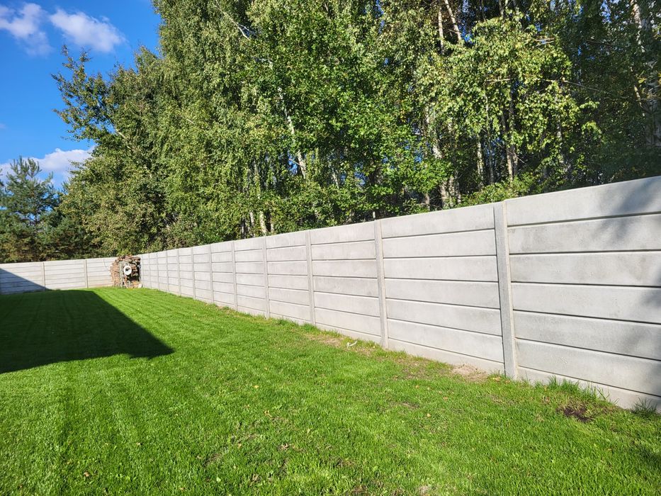 Ogrodzenie betonowe z montażem - Producent - ogrodzenia