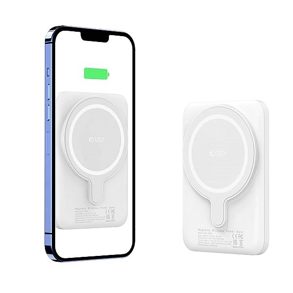 Tech-Protect Pb10 Lifemag Magsafe Power Bank 5000Mah White