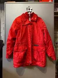 Демисезонная женская красная курточка парка