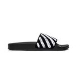 Босоніжки Off-White Flyknit Stripes Sliders Black/White