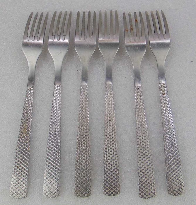 Radzieckie Sztućce, Widelce нерж - 6 szt.